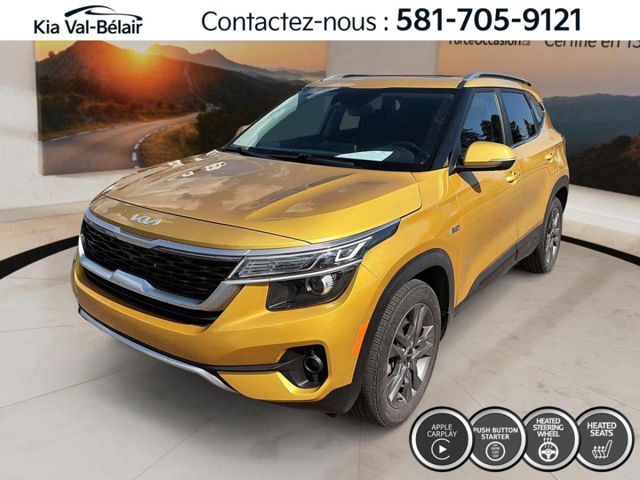Used 2022 Kia Seltos EX *AWD *CUIR *CRUISE *CAMERA *CARPLAY *TOIT *A/C for sale in Québec, QC