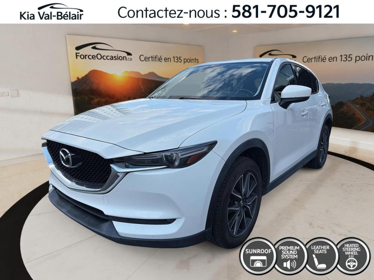 Used 2018 Mazda CX-5 GT *AWD *CUIR *CRUISE *CAMERA *CARPLAY *TOIT *BOSE for sale in Québec, QC