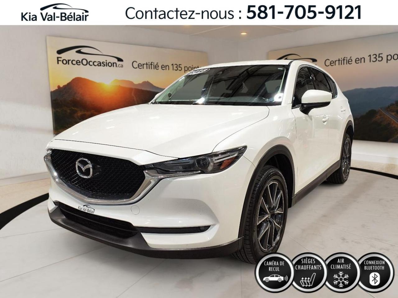 Used 2018 Mazda CX-5 GT *AWD *CUIR *CRUISE *CAMERA *CARPLAY *TOIT *BOSE for sale in Québec, QC