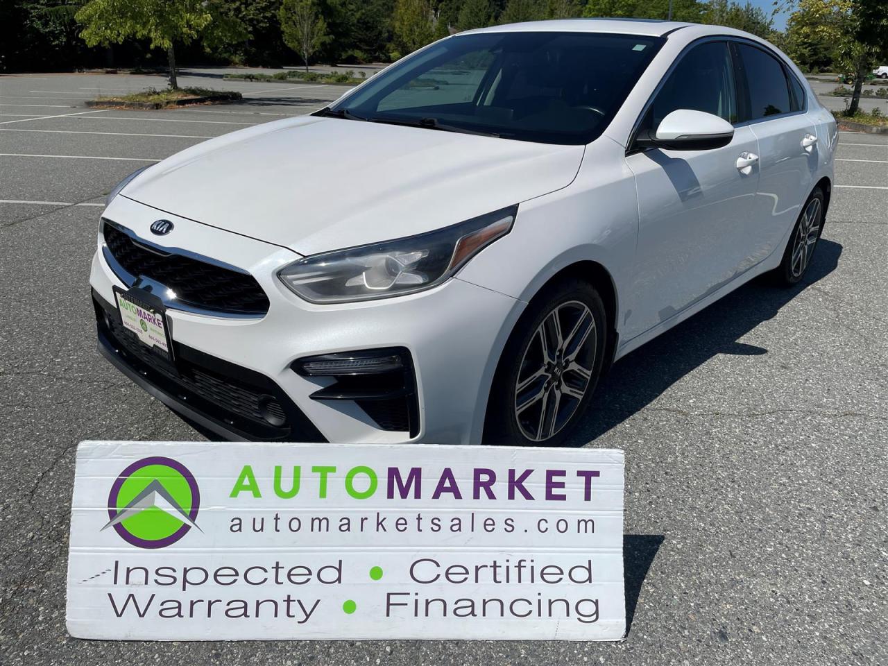 Used 2019 Kia Forte EX + PREMIUM, LEATHER, SUNROOF, LOADED, FINANCING, WRARANTY, INSPECTED W/BCAA MBSHP! for sale in Surrey, BC