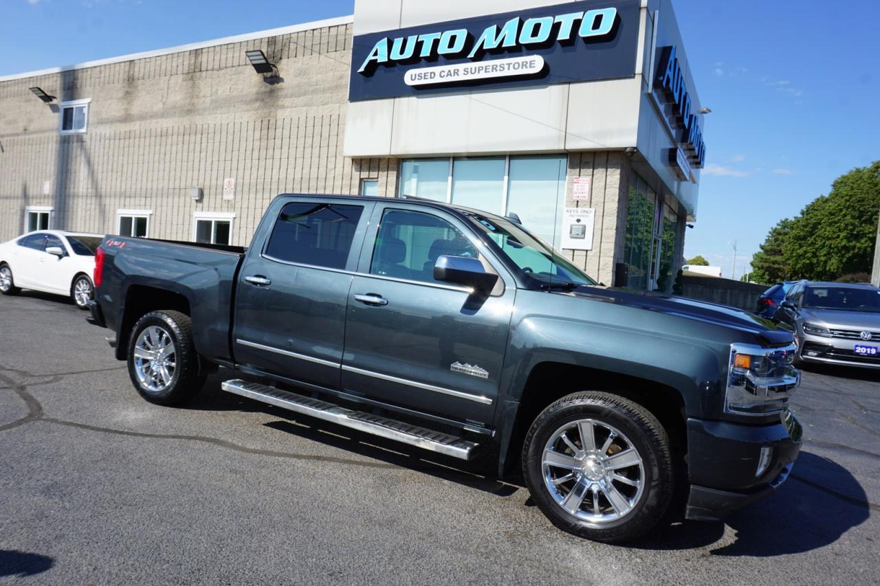 Used 2018 Chevrolet Silverado 1500 6.2L V8 HIGH COUNTRY 4WD CERTIFIED *ACCIDENT FREE* NAV CAMERA BLUETOOTH LEATHER HEAT/COLD SUNROOF CRUISE ALLOYS for sale in Burlington, ON