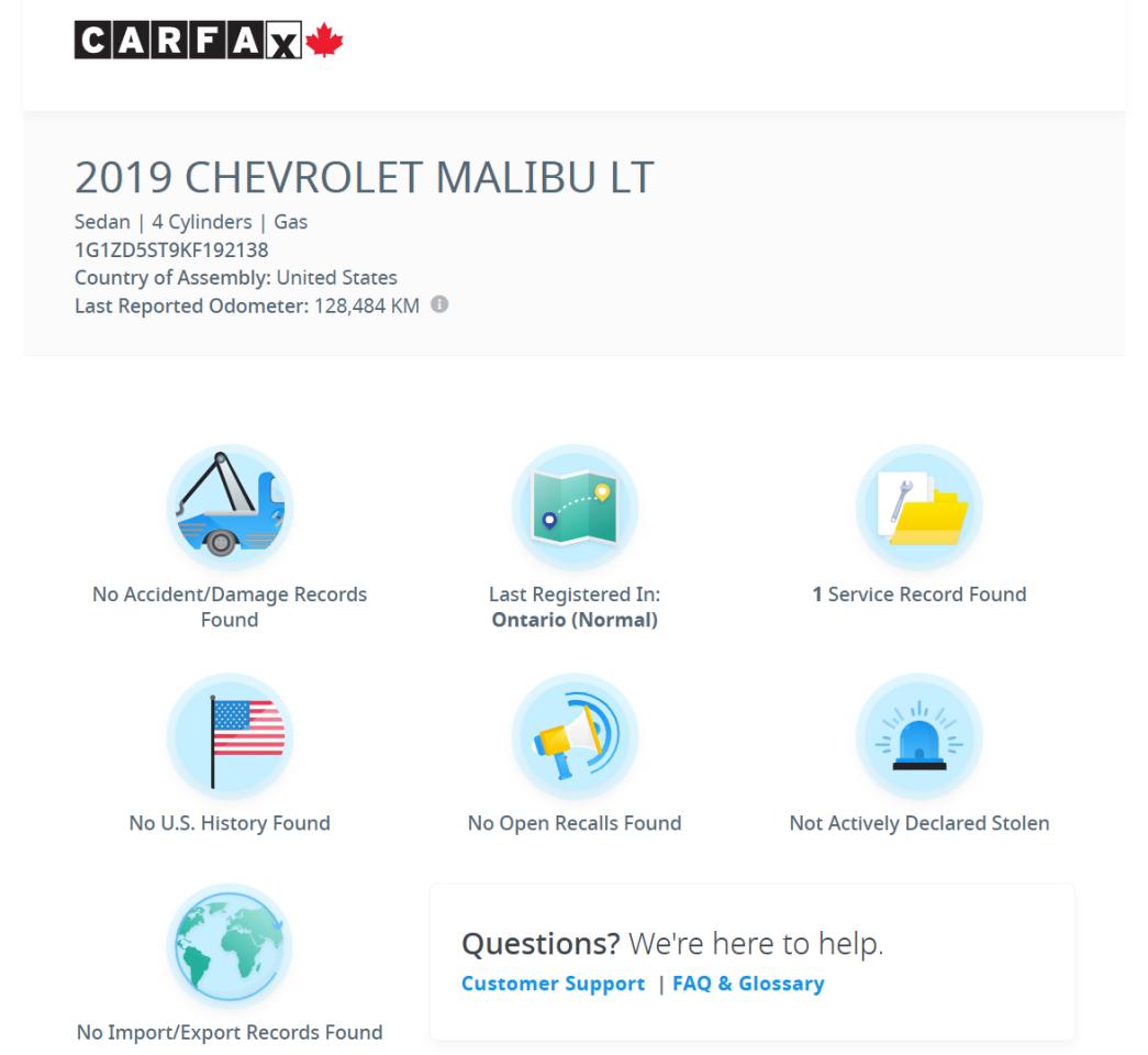 2019 Chevrolet Malibu LT+ApplePlay+Camera+New Tires+CLEAN CARFAX - Photo #3