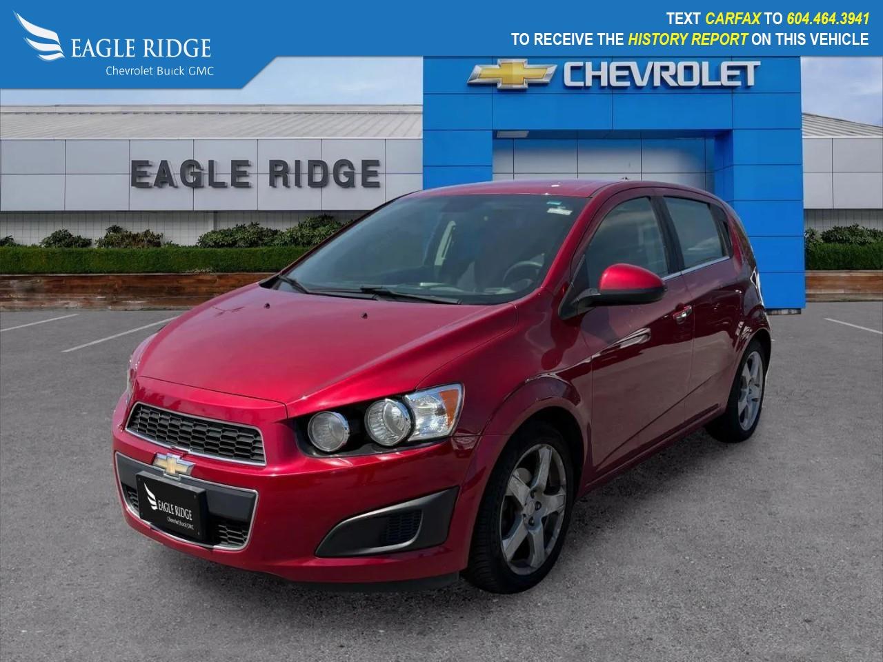 Used 2013 Chevrolet Sonic LT Auto Remote keyless entry, Security system, Speed control, Sport steering wheel, Steering wheel mounted audio controls, Telescoping steering wheel for sale in Coquitlam, BC