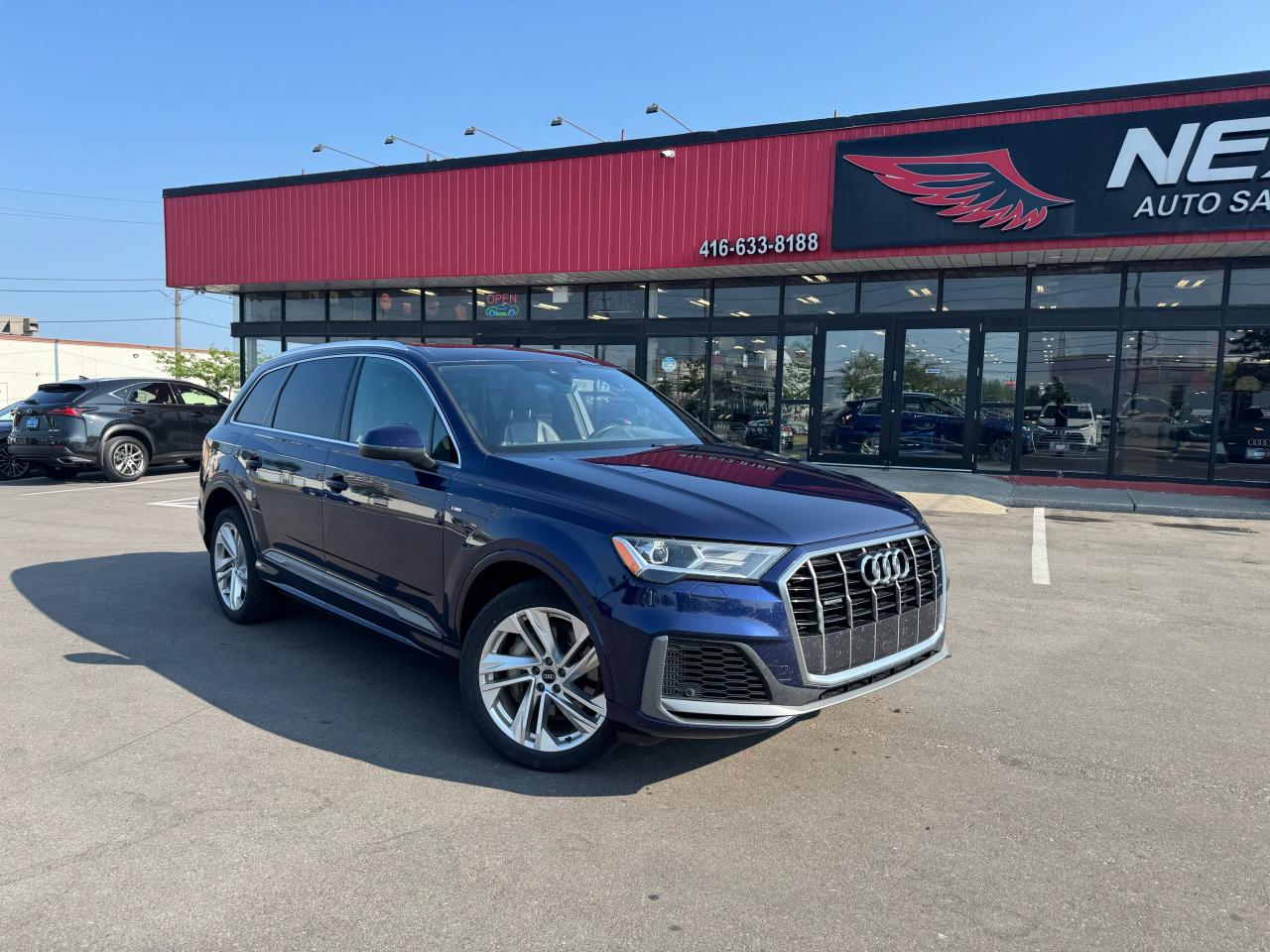 2021 Audi Q7 S-LINE AWD 7 PASS NAVI LEATHER PAN/ROOF B/SPOT CAM