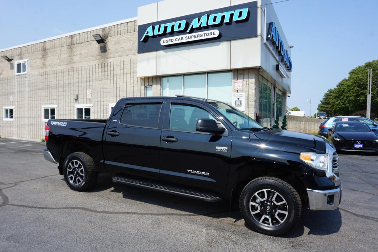 Used 2017 Toyota Tundra 5.7L TRD-OFF ROAD 4WD CREWMAX CERTIFIED *TOYOTA MAINTAIN* CAMERA NAV BLUETOOTH SUNROOF HEATED SEATS CRUISE ALLOYS for sale in Burlington, ON
