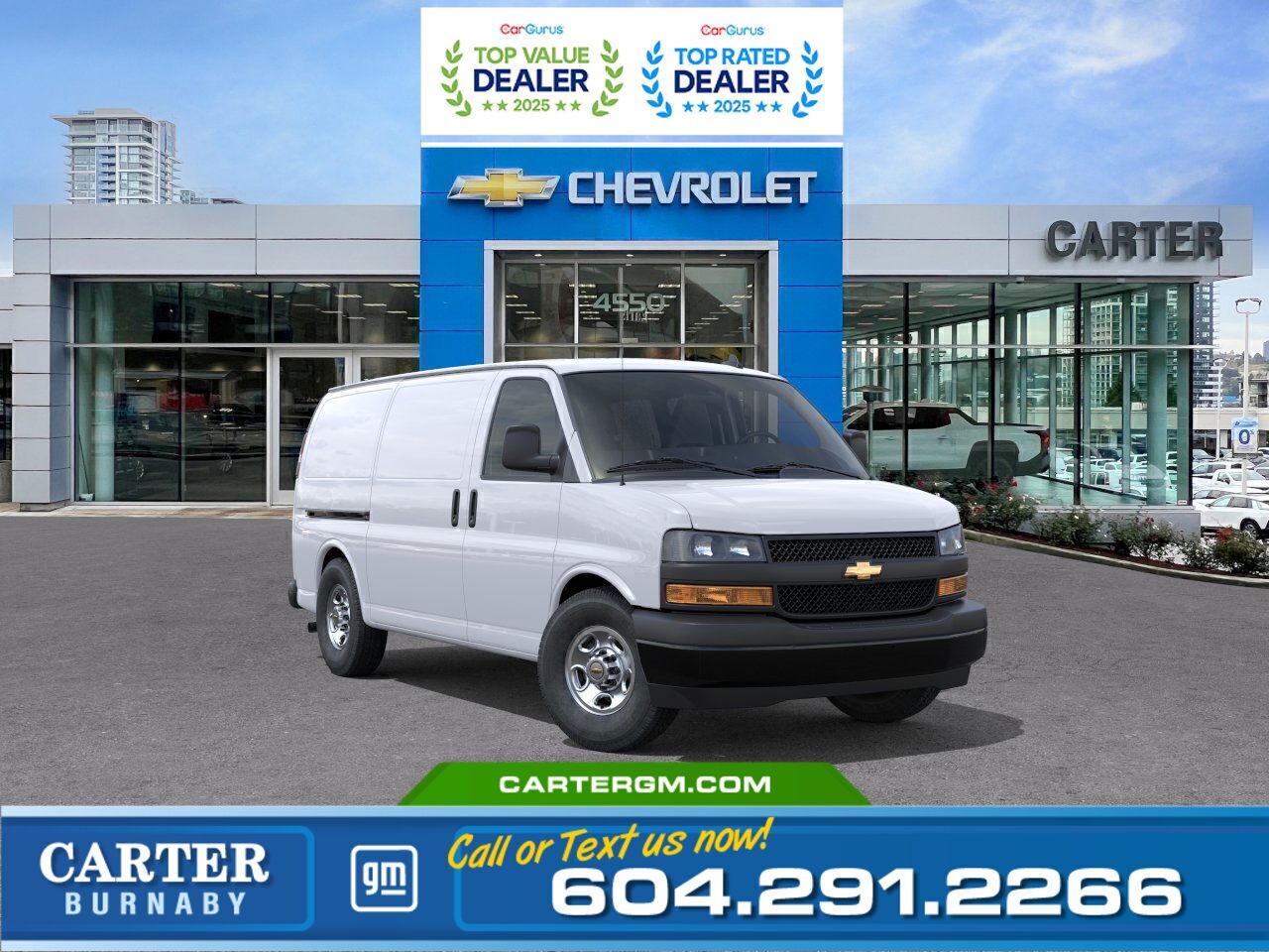 New 2025 Chevrolet Express 3500 RWD | 6.6L V8 ENGINE/9600 LB GVWR for sale in Burnaby, BC