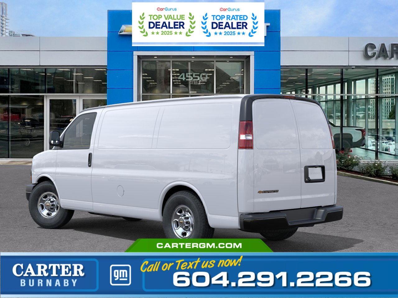 New 2025 Chevrolet Express 3500 RWD | 6.6L V8 ENGINE/9600 LB GVWR for sale in Burnaby, BC