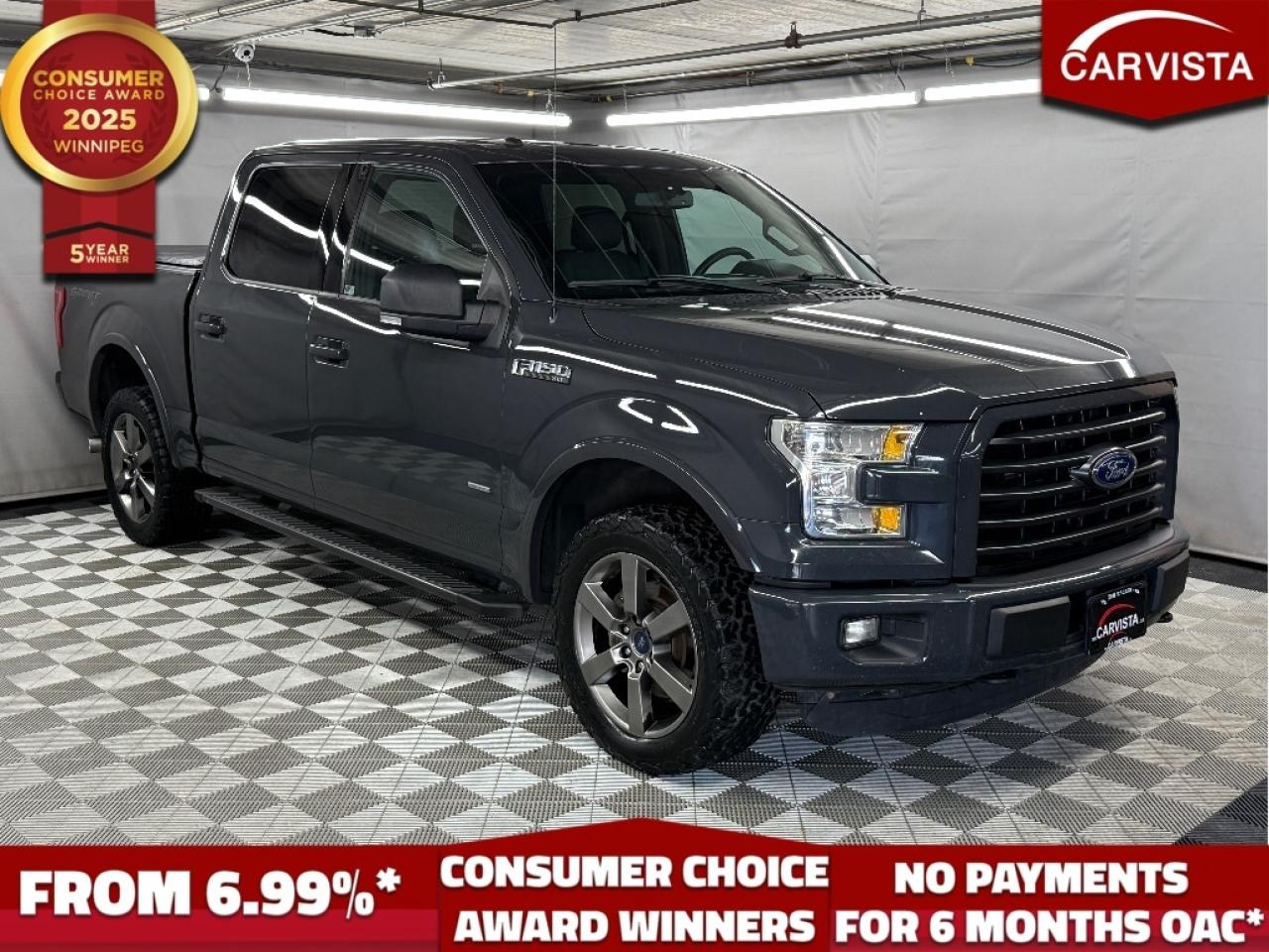 Used 2016 Ford F-150 XLT SPORT - TRADE IN/NO ACCIDENTS/TONNEAU COVER - for sale in Winnipeg, MB