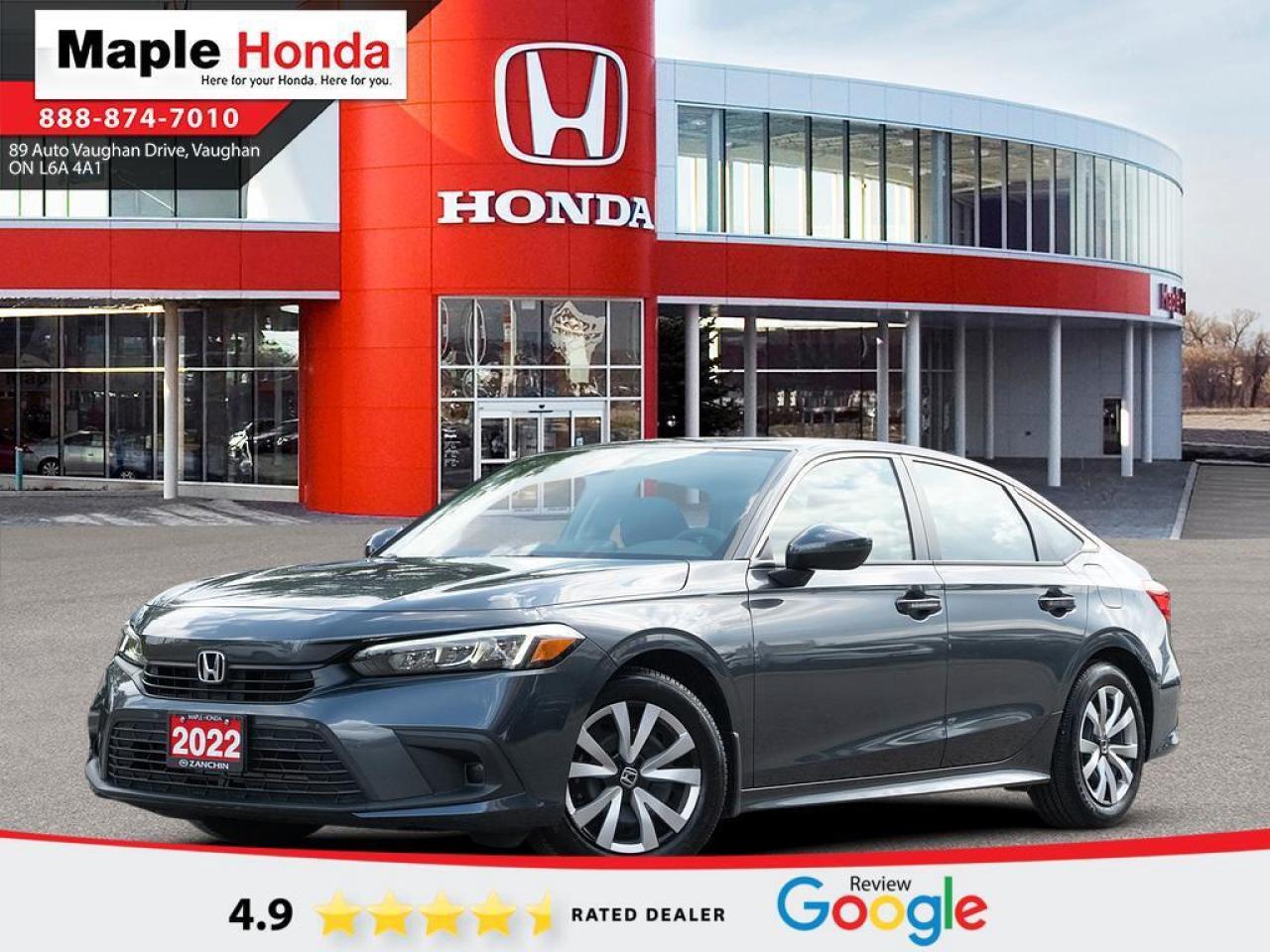 Used 2022 Honda Civic Sedan Auto Start| Honda Sensing| Apple Car Play| Android for sale in Vaughan, ON