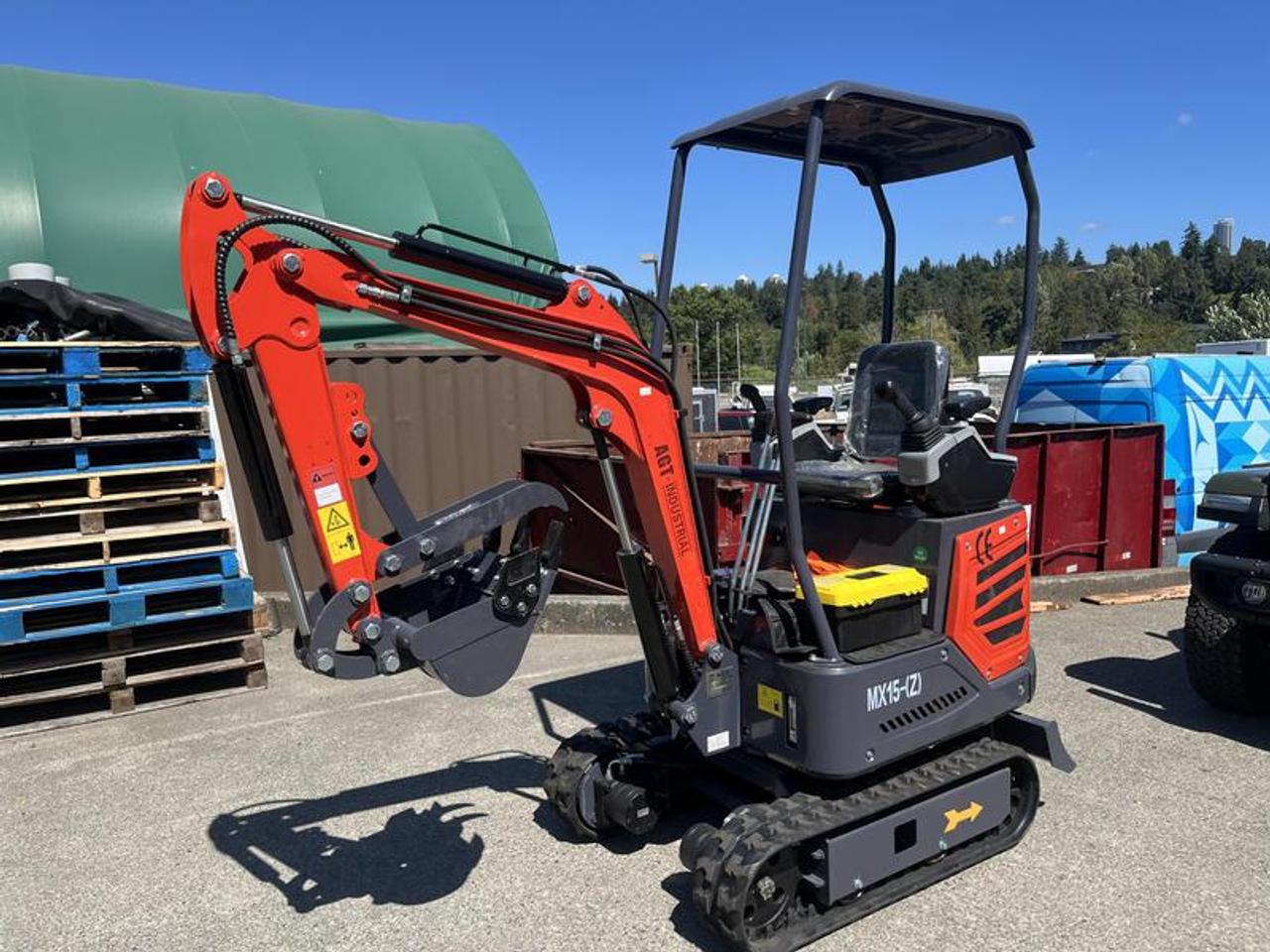2025 AGT Industrial Model MX 15-Z Mini Gas Excavator, Load: 940KG, red exterior, black interior, vinyl.  $5,570.00 plus $375 processing fee, $5,945.00 total payment obligation before taxes.   Listing report, warranty, contract commitment cancellation fee. All above specifications and information is considered to be accurate but is not guaranteed and no opinion or advice is given as to whether this item should be purchased. We do not allow test drives due to theft, fraud, acts of vandalism and undetectable impaired driving. Instead we provide the following benefits: Complimentary Warranty (with options to extend), Limited Money Back Satisfaction Guarantee on Fully Completed Contracts, Contract Commitment Cancellation, and an Open-Ended Sell-Back Option. Ask seller for details or call 604-522-REPO(7376) to confirm listing availability.