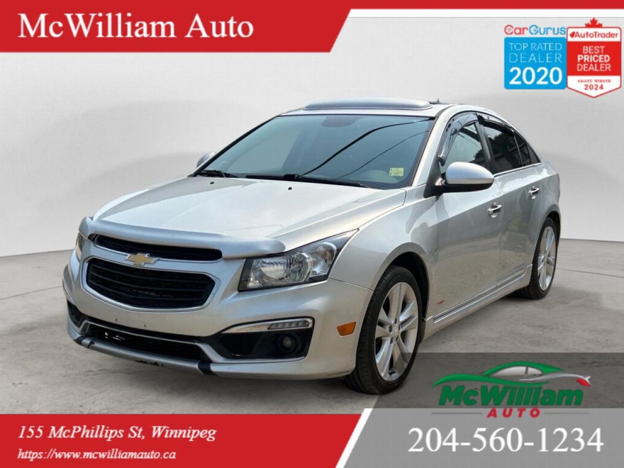 Used 2015 Chevrolet Cruze LTZ | for sale in Winnipeg, MB
