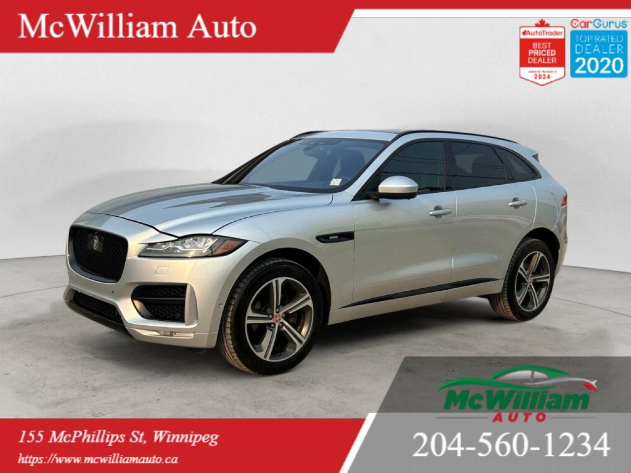 Used 2017 Jaguar F-PACE 20d R Sport | Heads up Display| Pano Roof | Meridian Sound System | for sale in Winnipeg, MB