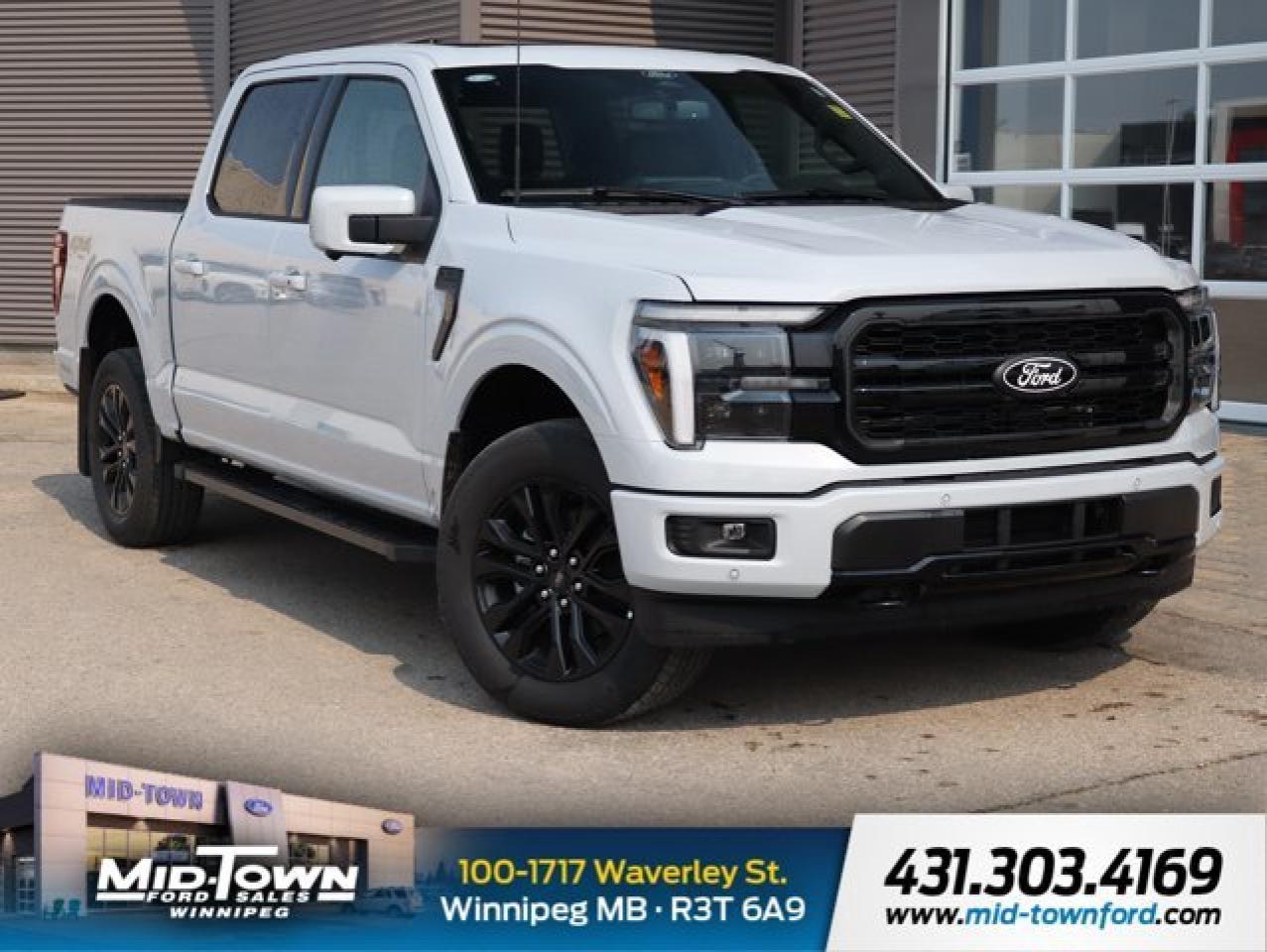 4WD | LARIAT Trim | Skid Plates | Remote Start | 3.5L EcoBoost V6 | Space White<br /><br />*Luxury Meets Strength:*<br />The 2025 Ford F-150 LARIAT delivers a refined balance of upscale comfort and rugged durability. Outfitted with a powerful 3.5L EcoBoost V6 and 4WD capability, this crew cab is engineered for towing, trailering, and weekend escapes---while treating you to a premium driving experience.<br /><br />*Confident On or Off the Road:*<br />Built-in skid plates and Fords advanced off-road systems help protect vital components when the pavement ends, and the remote start system adds convenience for cold starts or early mornings.<br /><br />*Key Features*<br />- 3.5L EcoBoost V6: powerful and efficient for towing and daily use<br />- 4WD with Skid Plates: ready for rough terrain<br />- Remote Start: convenience and comfort at your fingertips<br />- LARIAT-level refinement: leather-trimmed interior, premium tech<br />- Space White exterior for a clean, modern look<br /><br />*Why It Stands Out*<br />The 2025 F-150 LARIAT blends power, polish, and practicality---ideal for drivers who want serious performance with premium features.