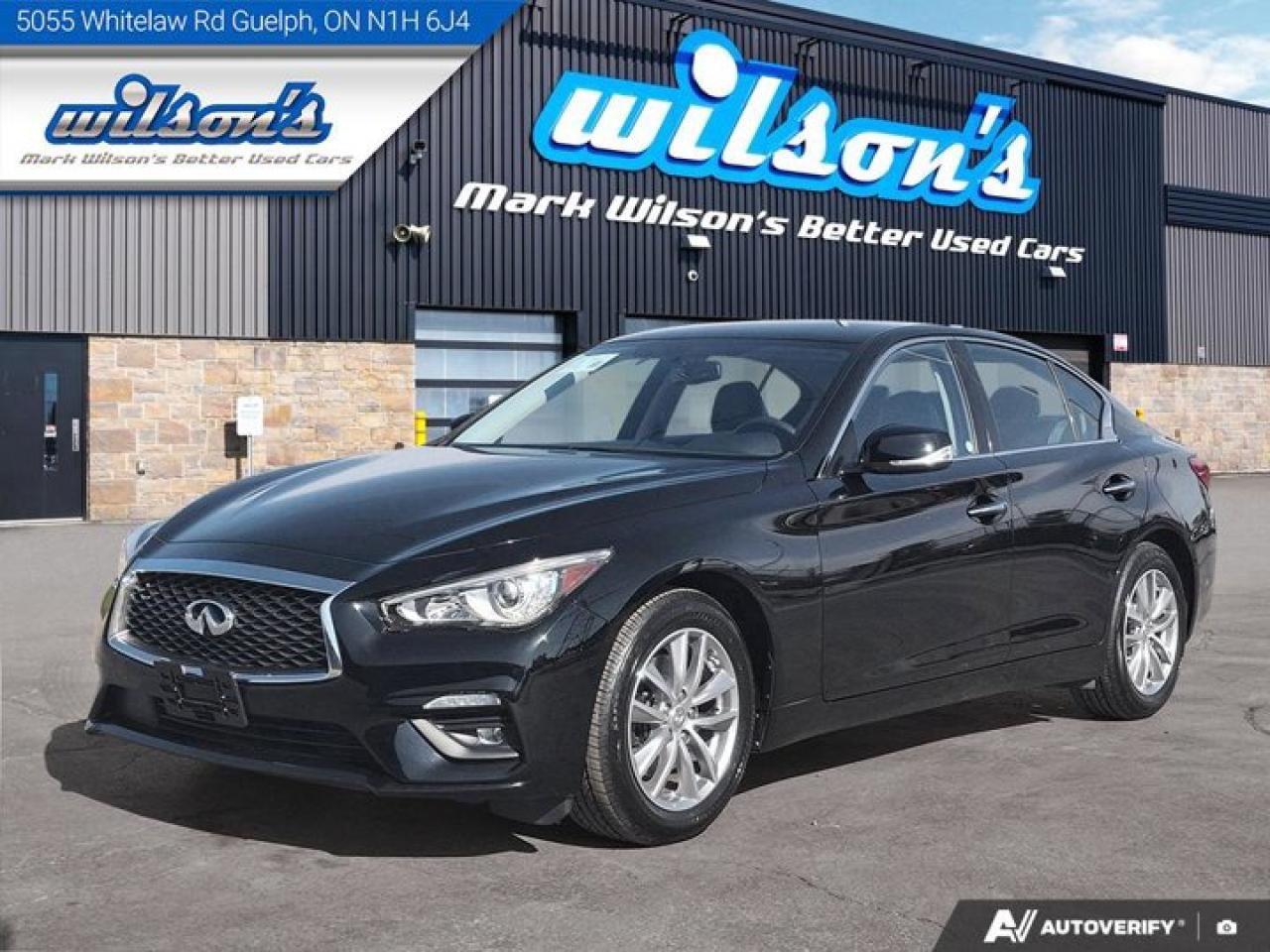 Used 2021 Infiniti Q50 PURE AWD | Leather | Heated Seats | Rear Camera | Power Seat | and More ! for sale in Guelph, ON
