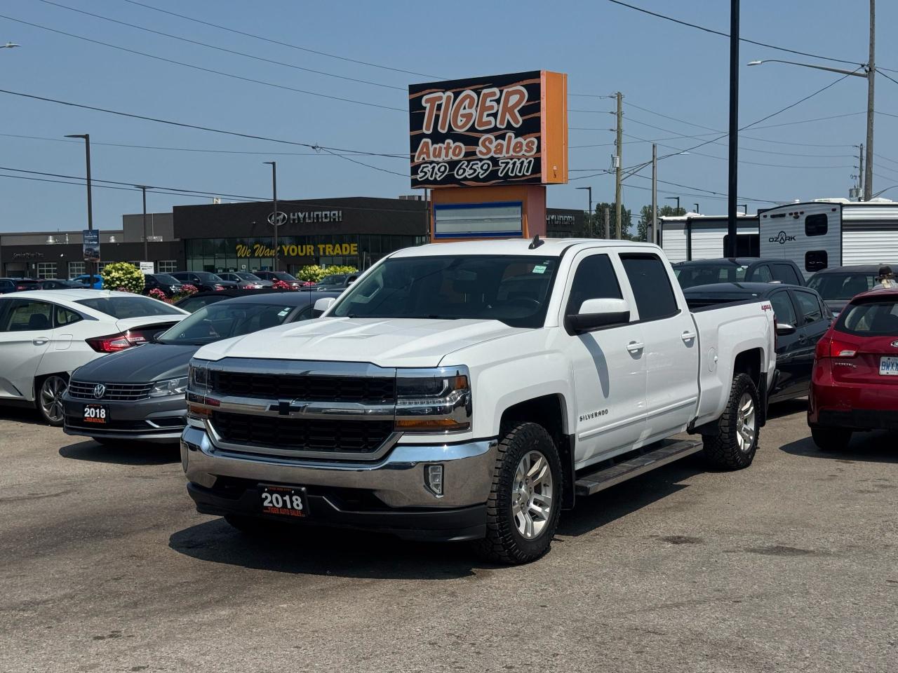 Used 2018 Chevrolet Silverado 1500 LT, 4X4, CREW CAB, TOPPER, 5.3L V8, CERTIFIED for sale in London, ON