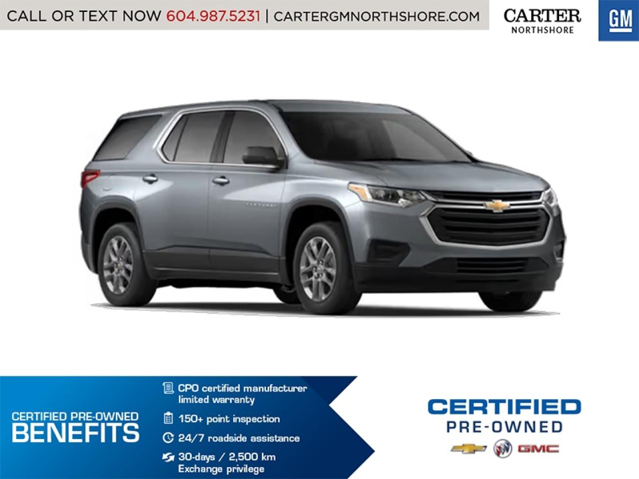 Used 2021 Chevrolet Traverse LT CLOTH | Alum Wheels/Pwr Liftgate/HD Rear Cam for sale in North Vancouver, BC