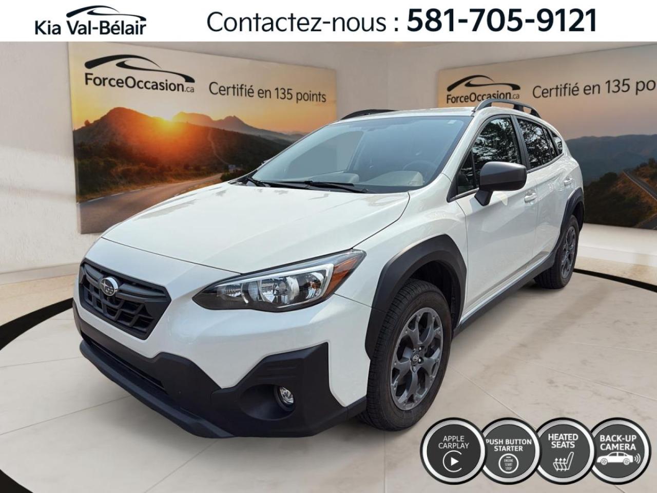 Used 2023 Subaru XV Crosstrek OUTDOOR *CVT *AWD *CUIR *CRUISE *CAMERA *CARPLAY for sale in Québec, QC