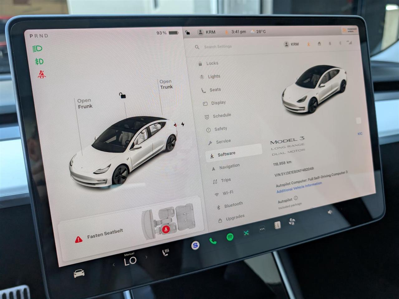 2019 Tesla Model 3 LONG RANGE AWD - WHITE INTERIOR - DUAL MOTOR