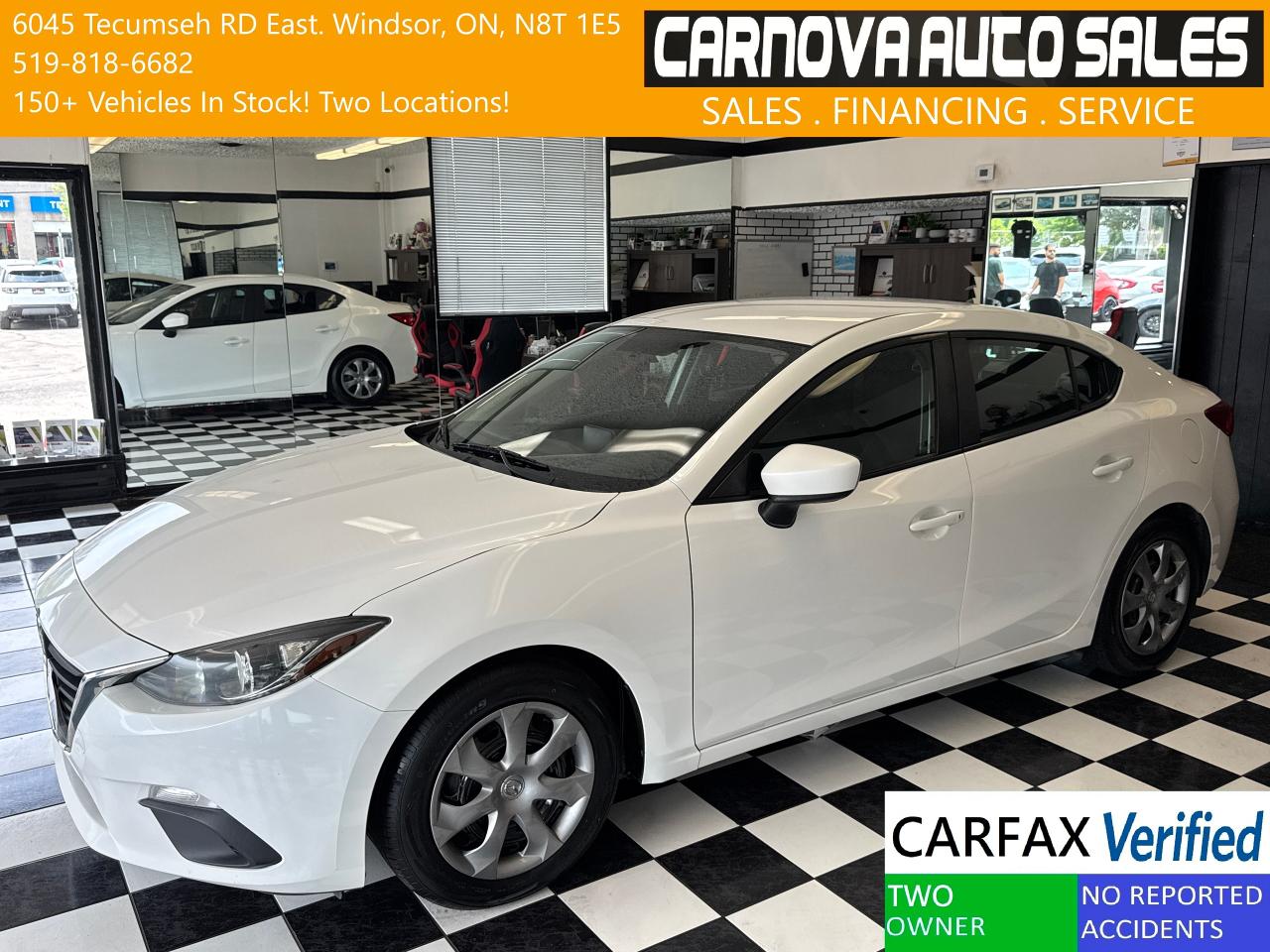 Used 2016 Mazda MAZDA3 GX+New Tires+Brakes+Camera+A/C+CLEAN CARFAX for sale in Windsor, ON