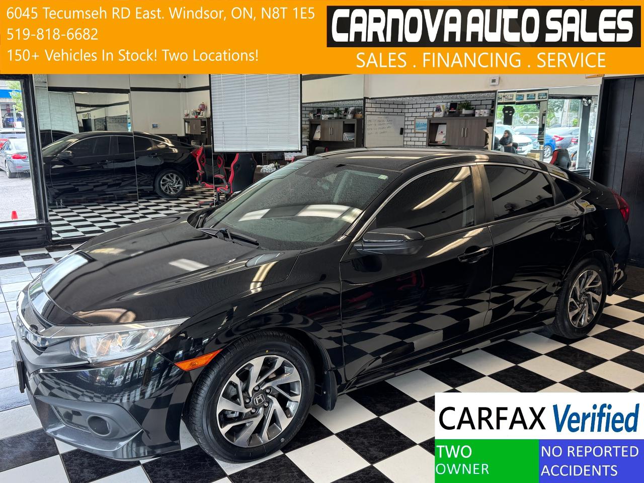 Used 2018 Honda Civic SE+New Tires+Adaptive Cruise+LaneKeep+CLEAN CARFAX for sale in Windsor, ON