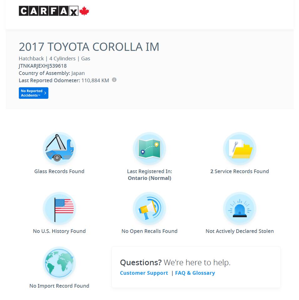 2017 Toyota Corolla iM Hatchback+New Tires+Alloys+Brakes+CLEAN CARFAX Photo