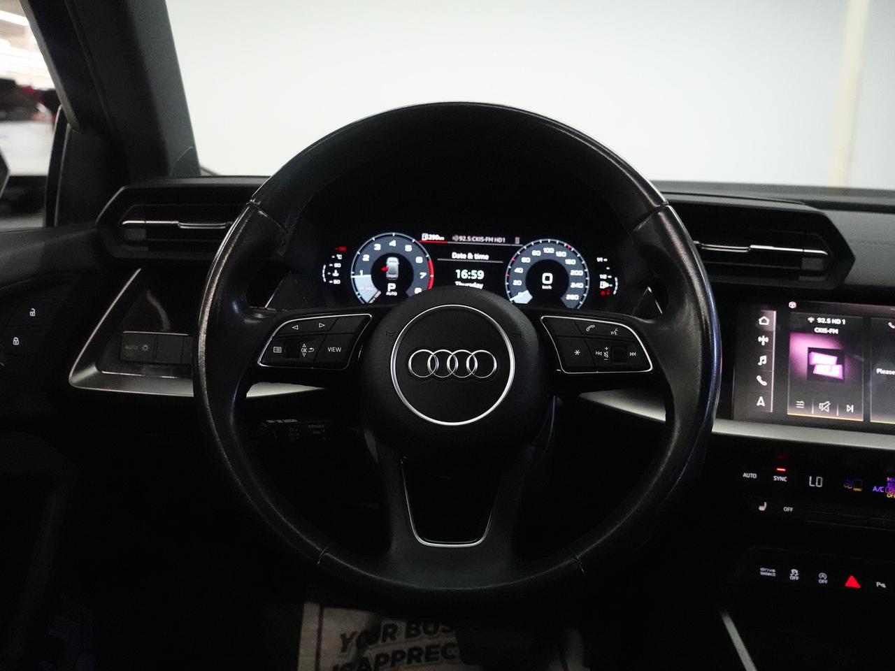 2023 Audi A3 KOMFORT AWD | Leather | Sunroof | Digital Dash