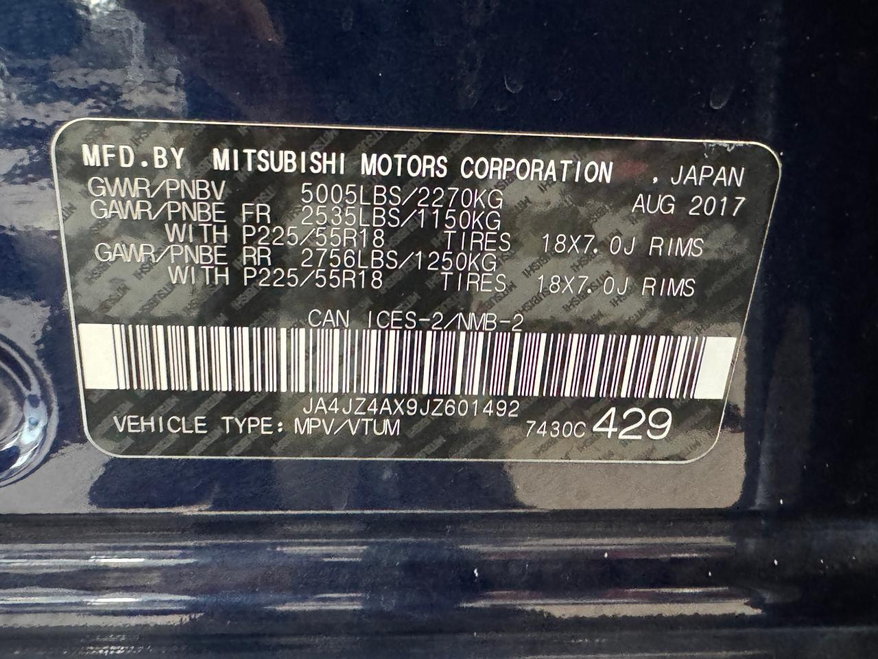 2018 Mitsubishi Outlander GT AWD 7 PASS+360 CAM+Adaptive Cruise+CLEAN CARFAX Photo44