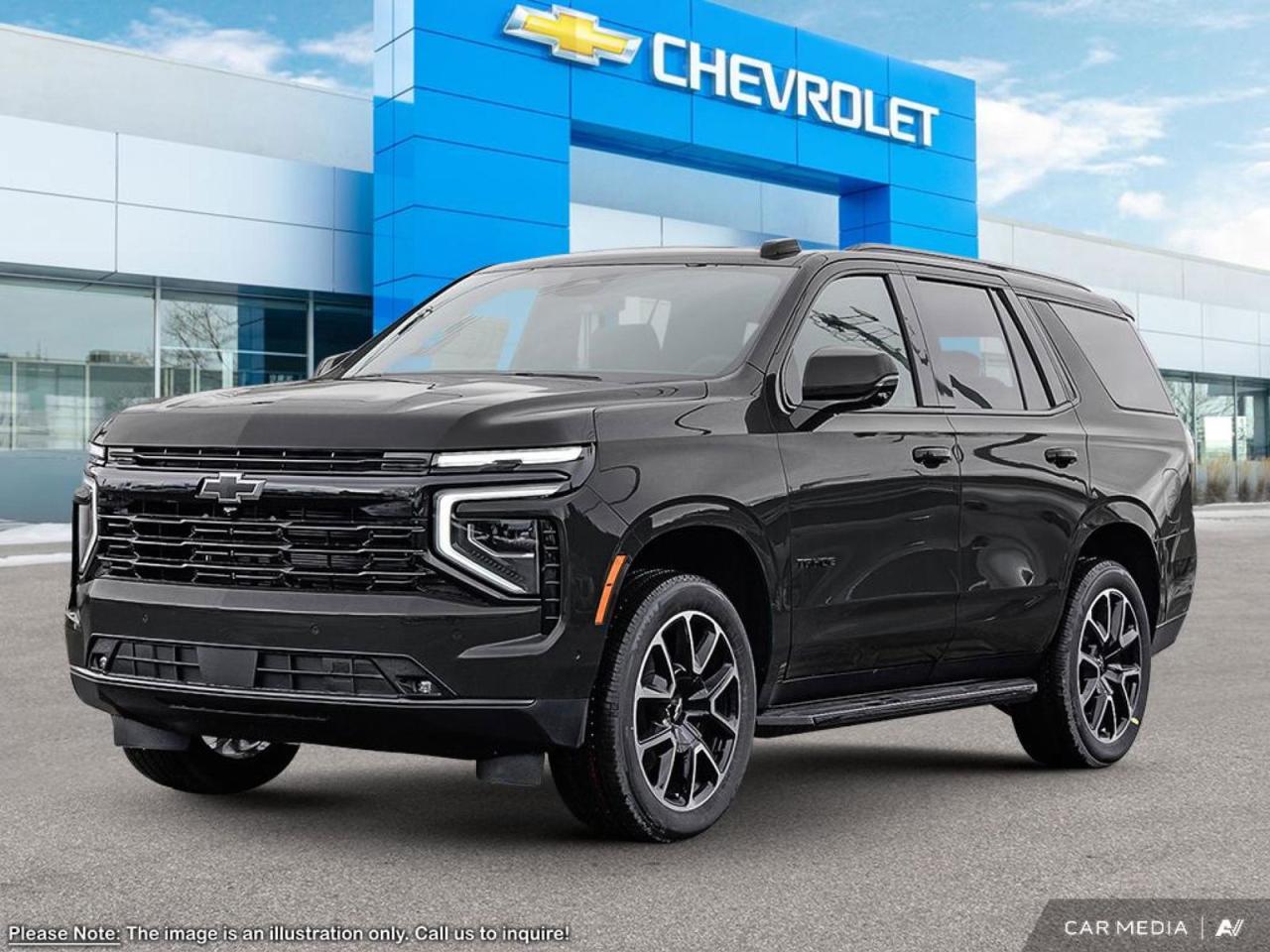 Price includes Added Accessories Plus Engine Block Heater | Seat, 2nd row Bucket, power release | Max Trailering Package | 3 Years Sirius XM | Comfort Package
Experience the future of SUVs with the 2025 Chevrolet Tahoe RST. This cutting-edge vehicle combines power, technology, and luxury to deliver an unparalleled driving experience. With its sleek black exterior and jet black interior, the Tahoe RST exudes sophistication and style.

Key Features:
- 5.3L 8-cylinder engine with 4-wheel drive for optimal performance
- IntelliBeam automatic high beam technology for enhanced visibility
- Enhanced Automatic Parking Assist for effortless parking
- Rear Cross Traffic Braking and Reverse Automatic Braking for improved safety
- Power liftgate with programmable height for convenience
- Heated front seats and steering wheel for ultimate comfort
- Teen Driver feature to encourage safe driving habits

Take the next step in your automotive journey. Reserve your 2025 Chevrolet Tahoe RST today or contact Birchwood Chevrolet Buick GMC to schedule a test drive. Our team is ready to answer any questions and help you experience the future of driving firsthand.
See three brands under one roof at Birchwood Chevrolet Buick GMC  the only place in Winnipeg where you can compare GMC, Chevrolet, and Buick all in one visit. Save yourself some time, see a great selection, and learn everything you need to know. 

Your Experience is Everything at Birchwood Chevrolet Buick GMC. 

Click, call (204) 837-5811, or visit Birchwood Chevrolet Buick GMC at the Birchwood Auto Park, 3965 Portage Avenue West at the Perimeter.

Dealer Permit #4240.
Dealer permit #4240