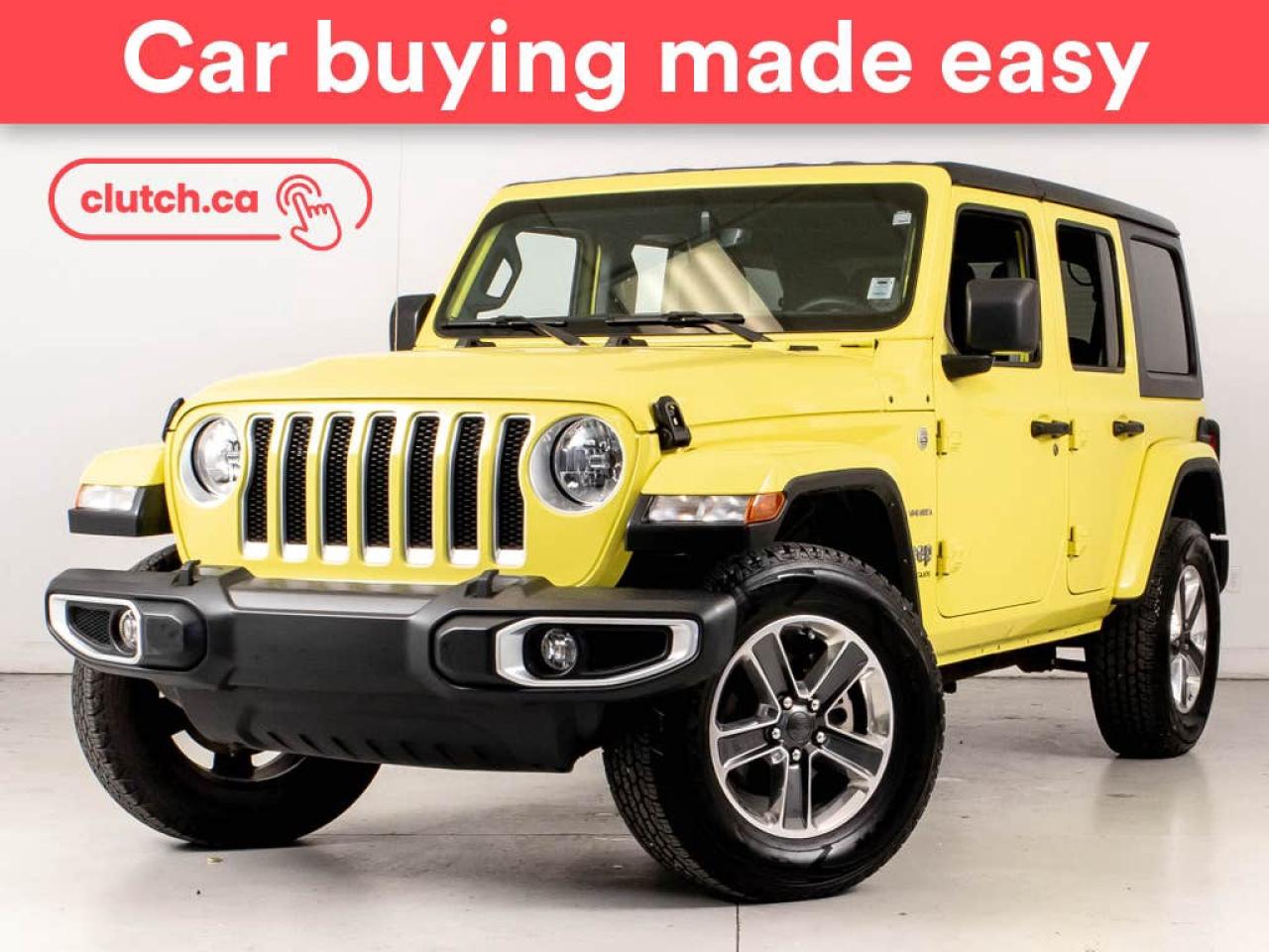 Used 2023 Jeep Wrangler Unlimited Sahara 4X4 w/ Apple CarPlay, Heated Seats, Rearview cam for sale in Bedford, NS