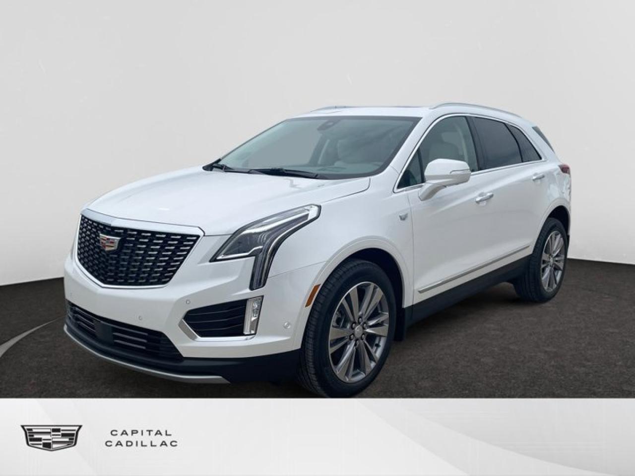 This 2025 Cadillac XT5 in Crystal White Tricoat is equipped with AWD and Gas V6 3.6L/ engine.The Cadillac XT5 is style for any occasion. The signature grille and crest make a statement with every arrival, while sharp lines and sweeping curves meet jewel-like lighting elements for a style thats truly moving. Available LED Cornering Lamps cast light into corners as you take them, while available LED IntelliBeam headlamps automatically switch between high and low beams as vehicles approach. 20in alloy wheels, illuminating door handles and a hands-free liftgate help you stand apart on any road. Inside, comfort is in control with premium materials and an ultra-view power sunroof. 40/20/40 folding rear seats can also be folded flat to reveal up to 1.78 cubic meters space. With 310hp and 271 lb.-ft. of torque, the 3.6L V6 engine is powerful, but thats not the whole story. Innovative technologies like Active Fuel Management and Auto Stop/Start make this SUV efficient, too. Electronic Precision Shift moves you from Park to Drive in a simple gesture and puts you in command of an advanced 8-speed automatic transmission. Plus, three distinct driver modes and available All-Wheel Drive give you control of the driving experience. The XT5 offers a range of convenient features for staying connected on the road, including an infotainment system, Apple CarPlay and Android Auto compatibility, premium surround sound system, built-in Wi-Fi, navigation, rear camera mirror, wireless charging, reconfigurable gauge cluster and head-up display. Youll also find a comprehensive suite of safety features such as lane keep assist with lane departure warning, lane change alert, surround vision, pedestrian braking, and more.Exclusive features of the XT5 Premium Luxury include: 14-Speaker Premium Audio System, Cadillac user experience with Navigation, Driver Awareness package, LED Headlamps, Ventilated Front Seats, Performance Suspension, and Tri-Zone Climate Control with Heated Rear Outboard Seats.Check out this vehicles pictures, features, options and specs, and let us know if you have any questions. Helping find the perfect vehicle FOR YOU is our only priority.P.S...Sometimes texting is easier. Text (or call) 306-994-4885 for fast answers at your fingertips!Dealer License #914248Disclaimer: All prices are plus taxes & include all cash credits & loyalties. See dealer for Details.