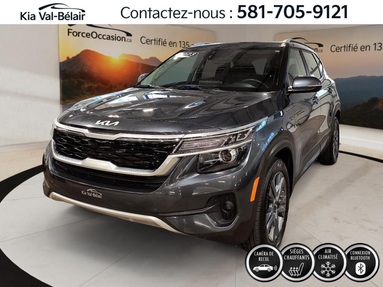 Used 2023 Kia Seltos EX *FWD *CUIR *CRUISE *CAMERA *CARPLAY *SIEGES CHAUFF for sale in Québec, QC