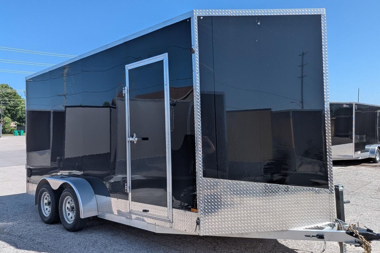 Used 2024 Canadian Trailer Company 7x16 V-Nose Cargo Trailer Aluminum Tandem Axle for sale in Guelph, ON