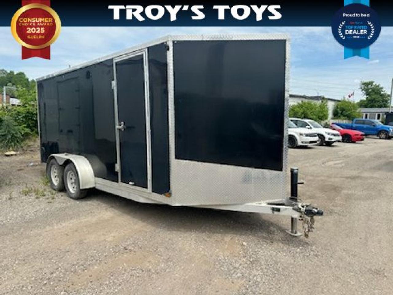 Used 2022 Canadian Trailer Company 7x16 V-Nose Cargo Trailer Aluminum Tandem Axle for sale in Kitchener, ON