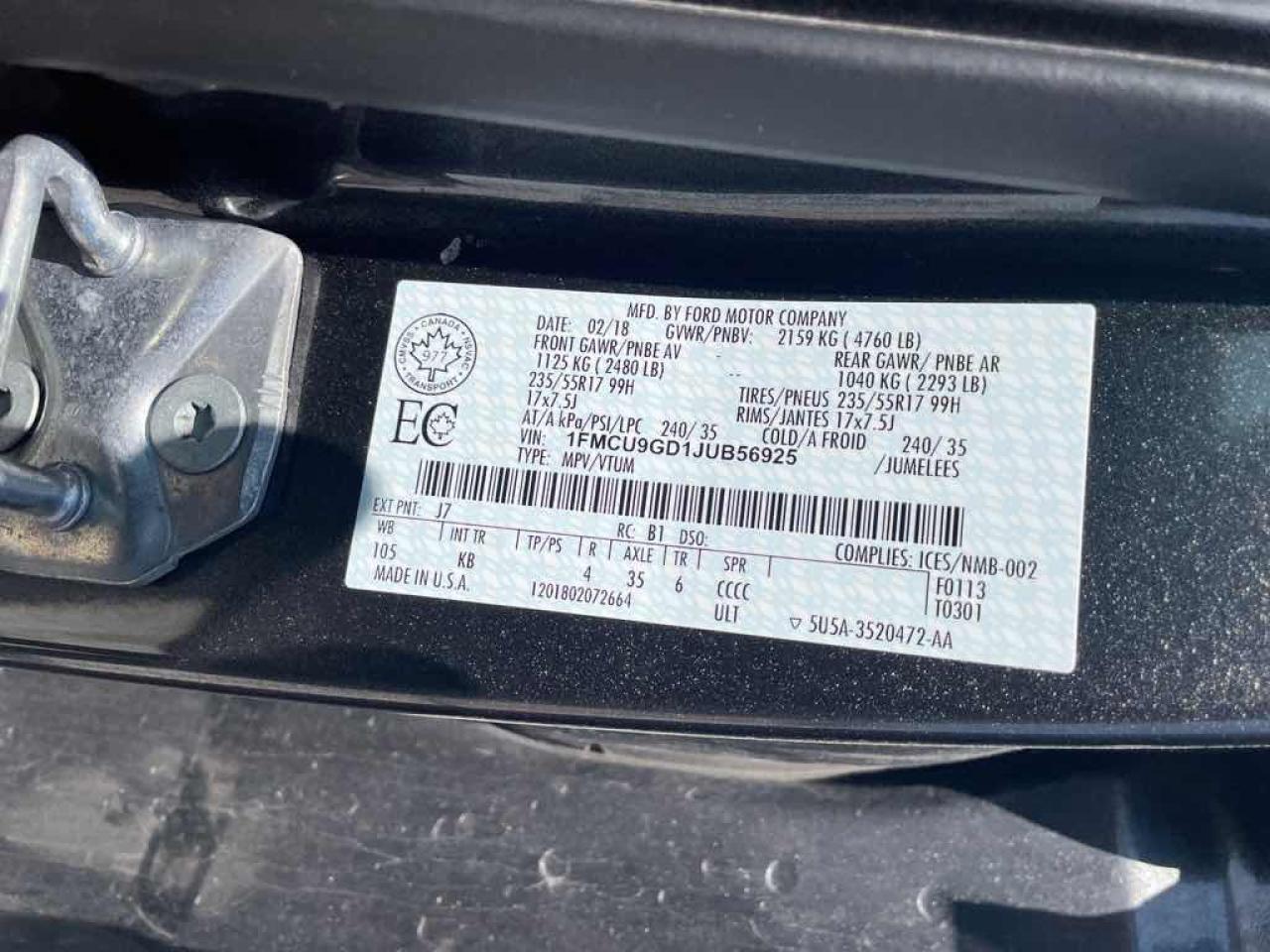 2018 Ford Escape SE - Photo #13
