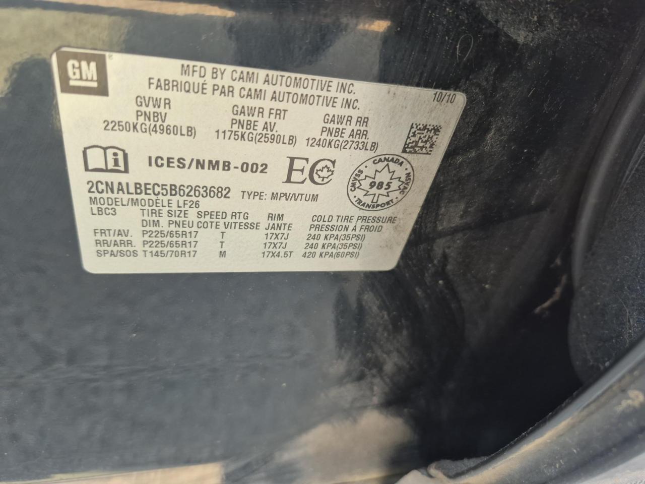 2011 Chevrolet Equinox LS - Photo #13