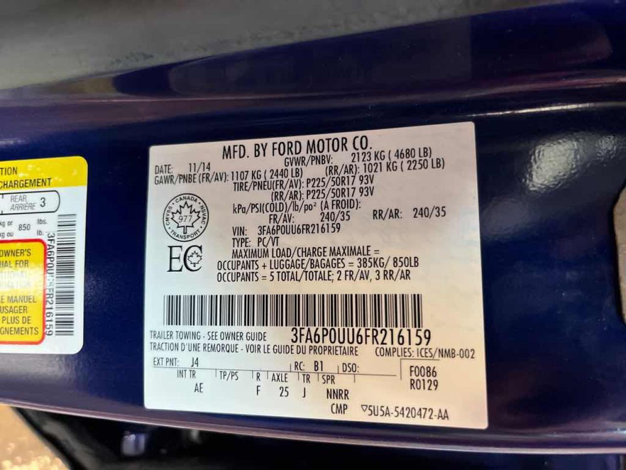 2015 Ford Fusion S Hybrid - Photo #13