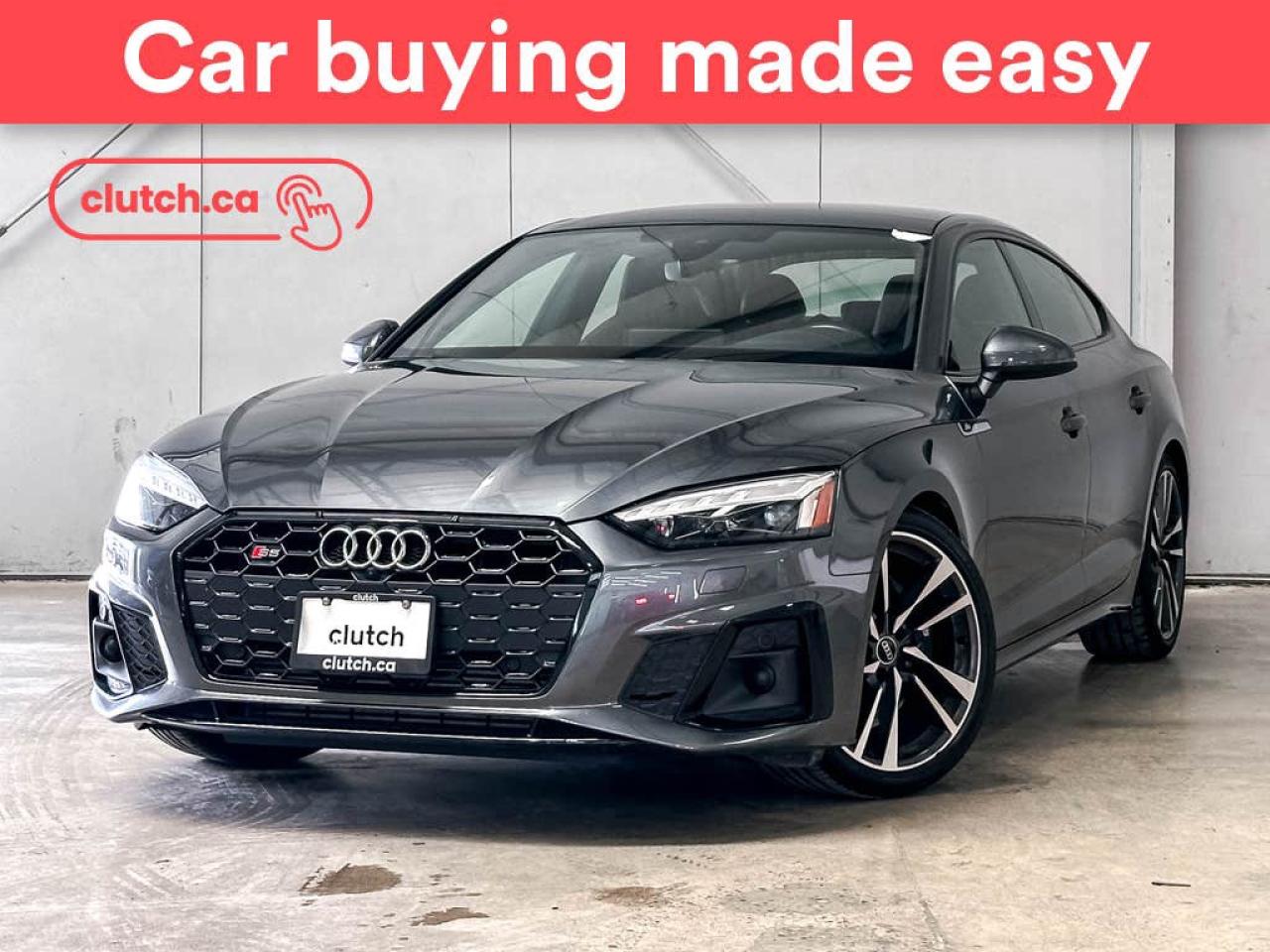 Used 2022 Audi S5 Sportback Technik AWD w/ Apple CarPlay, Heated Front Seats, Rearview Cam for sale in Toronto, ON