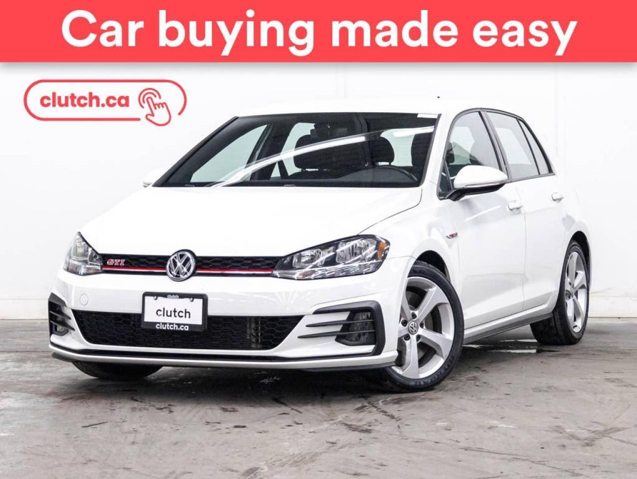Used 2019 Volkswagen Golf GTI Base w/ Apple CarPlay & Android Auto, Heated Front Seats, Rearview Cam for sale in Toronto, ON