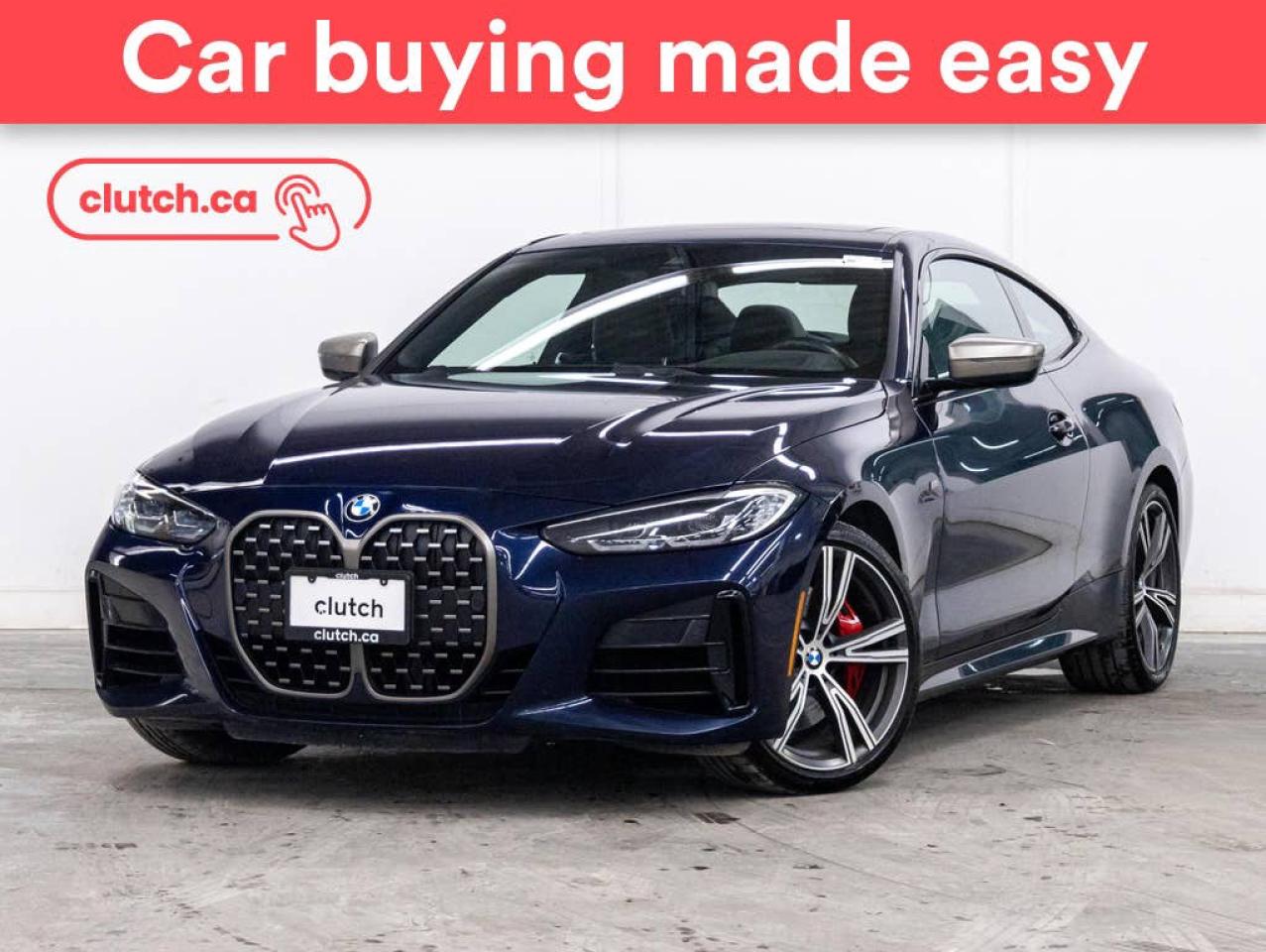 Used 2021 BMW 4 Series 440i xDrive AWD w/ Apple CarPlay & Android Auto, Power Moonroof, Nav for sale in Toronto, ON