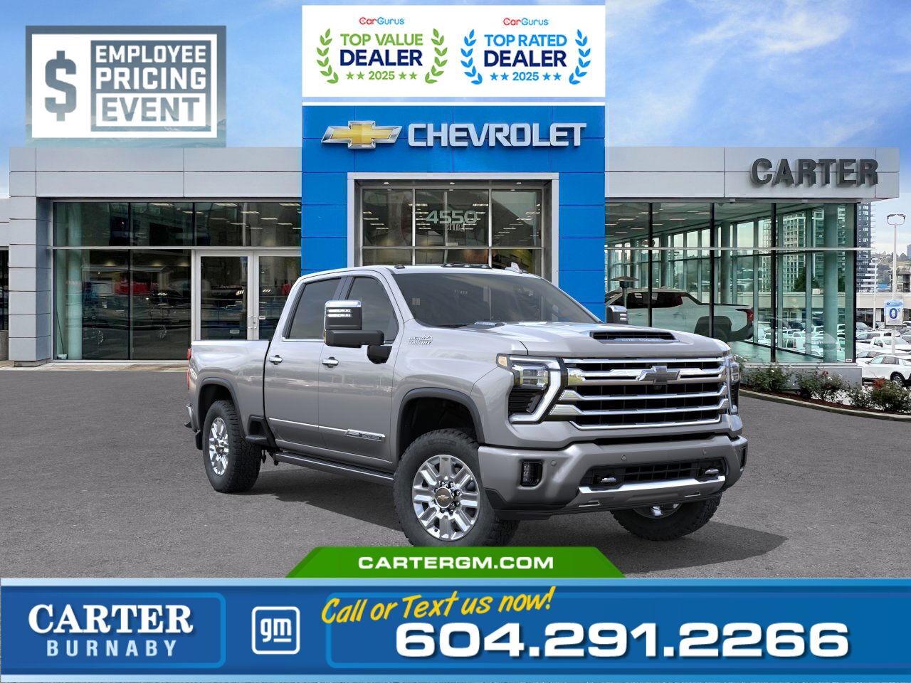 New 2025 Chevrolet Silverado HIGH COUNTRY 4WD | SAVE $11,957/6.6L ENGINE for sale in Burnaby, BC