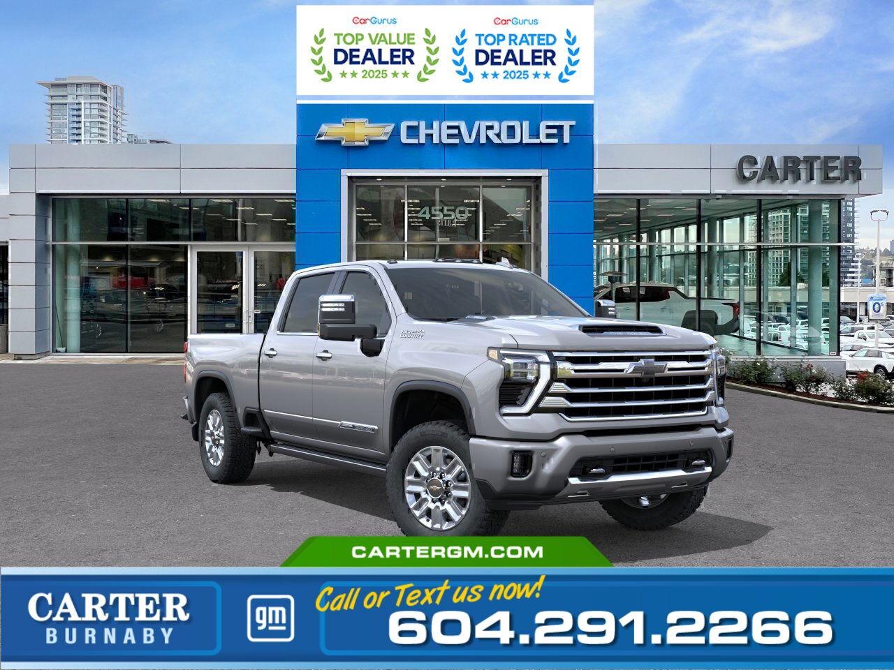 New 2025 Chevrolet Silverado 3500 HIGH COUNTRY 4WD | 6.6L TURBO ENG/Z71 OFF-ROAD PKG for sale in Burnaby, BC