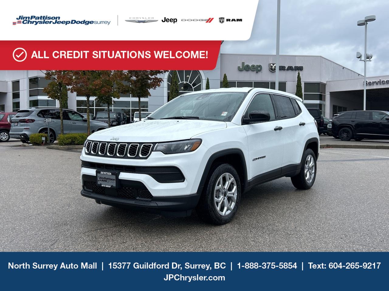 Jim Pattison Chrysler Jeep Dodge is ready to help you find your perfect vehicle. Our team of highly-experienced pros will provide you with the highest level of customer care and we are proud to offer online shopping from the comfort of your home with the new Pick, Price, Purchase Program. Browse our inventory online, create a personal account to track the vehicles youre interested in and the payment options that work best for you. Simple as that! And we will be here to answer all your questions. Visit our website, send us an email or give us a call today and let us get to work for you! Price includes freight & PDI, documentation fee ($899), A/C levy ($100), tire levy (up to $32.50), and VSA Transaction Levy ($10). Finance/lease placement fee ($599) if applicable, GST and PST are additional. Dealer-installed accessories are included, if applicable. Rebates applied after taxes. D#30394
