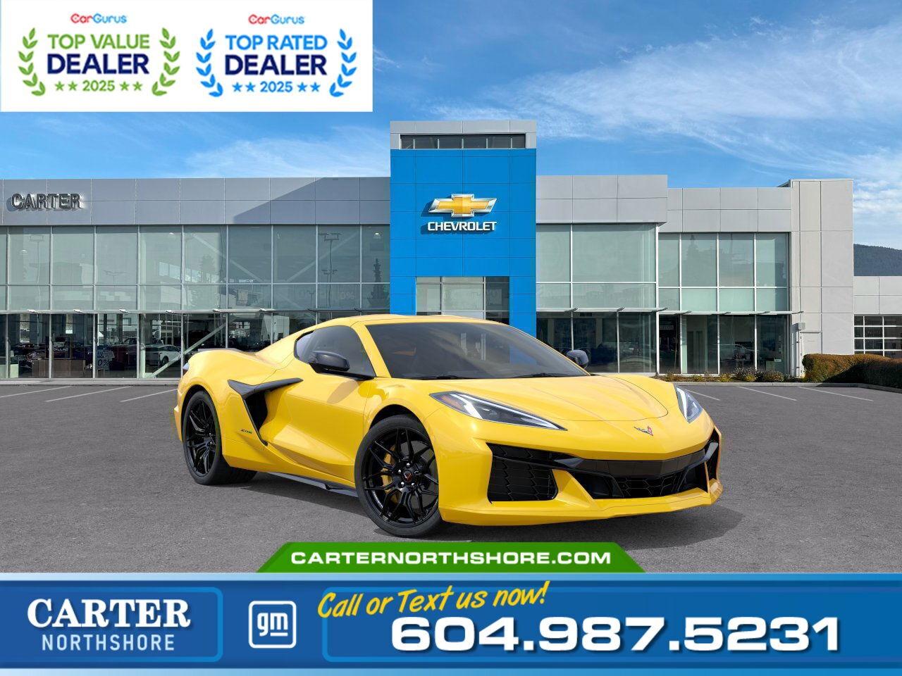 New 2025 Chevrolet Corvette 1LZ | Mag Ride Control/Driver Assist/Sound Enhanse for sale in North Vancouver, BC