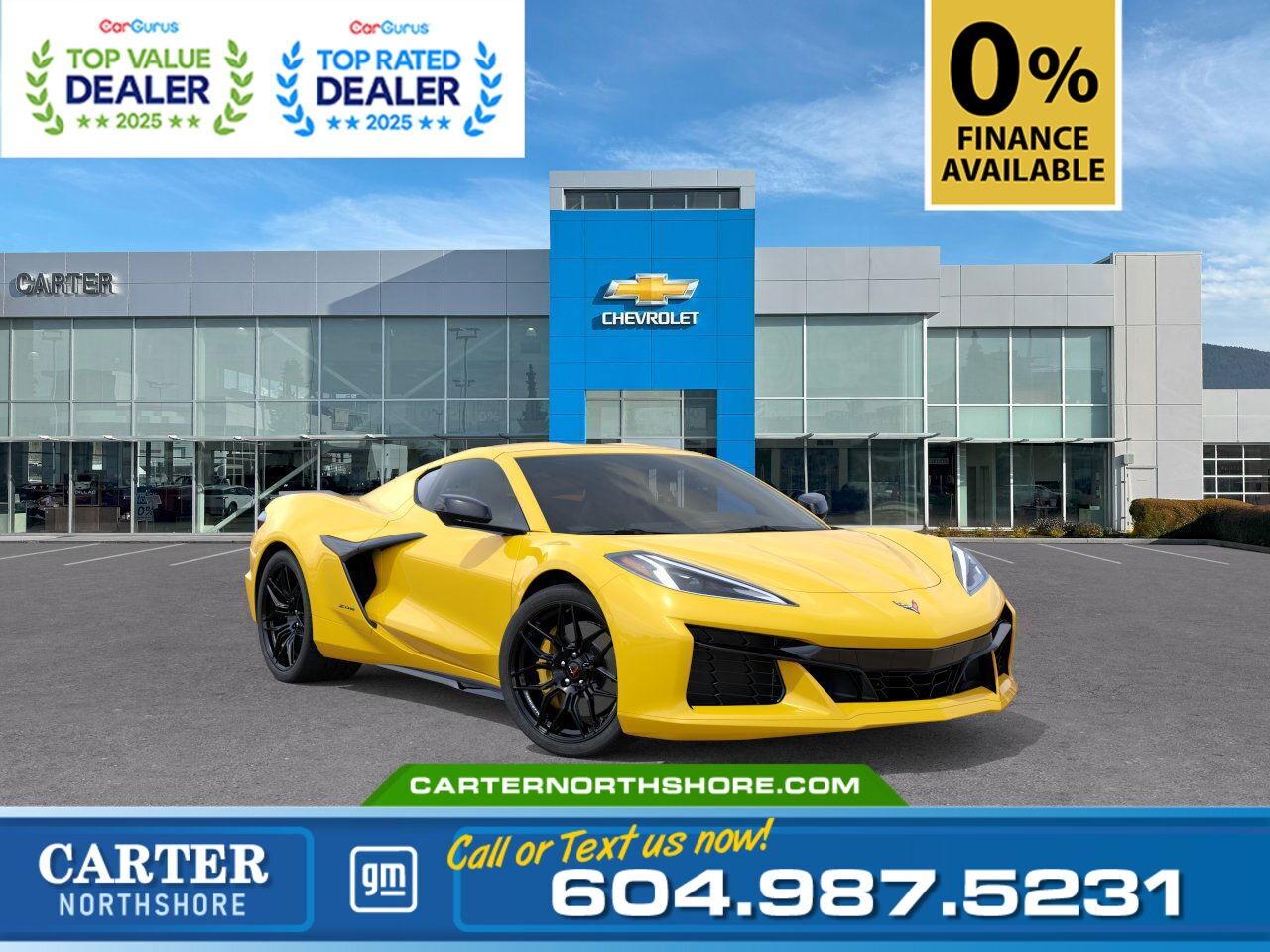 New 2025 Chevrolet Corvette 1LZ | Mag Ride Control/Driver Assist/Sound Enhanse for sale in North Vancouver, BC