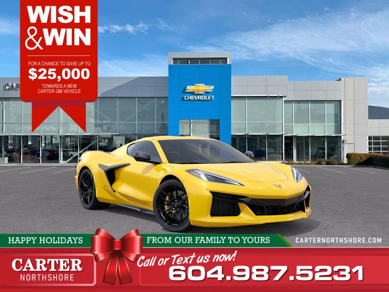 New 2025 Chevrolet Corvette 1LZ | Mag Ride Control/Driver Assist/Sound Enhanse for sale in North Vancouver, BC