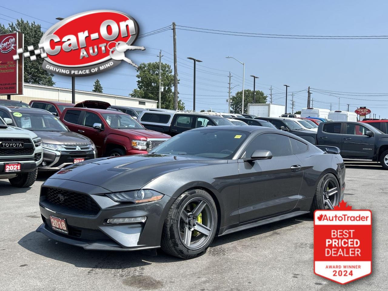 Used 2018 Ford Mustang 5-SPEED | 310HP ECOBOOST | REAR CAM | BLUETOOTH for sale in Ottawa, ON