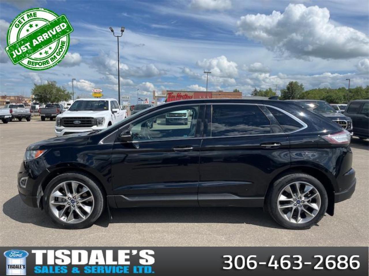Used 2016 Ford Edge Titanium  - Leather Seats -  Bluetooth for sale in Kindersley, SK
