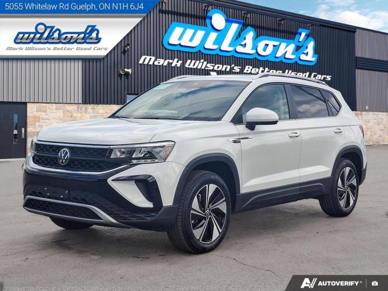 Used 2023 Volkswagen Taos Comfortline AWD | Pano Roof | Heated Wheel + Seats | CarPlay + Android | Power Seat | and More ! for sale in Guelph, ON