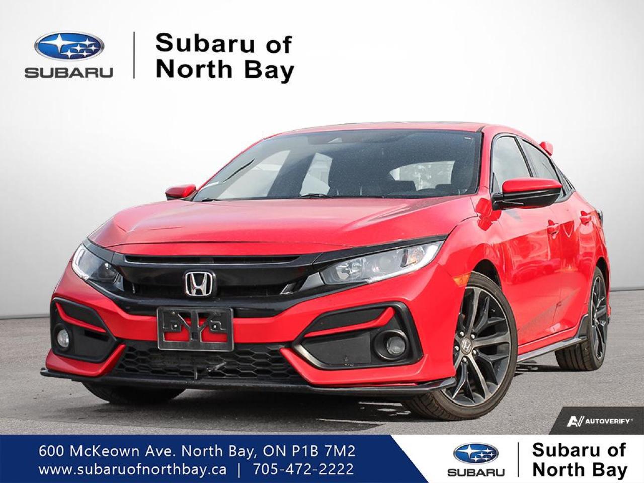 Used 2021 Honda Civic Hatchback Sport for sale in North Bay, ON