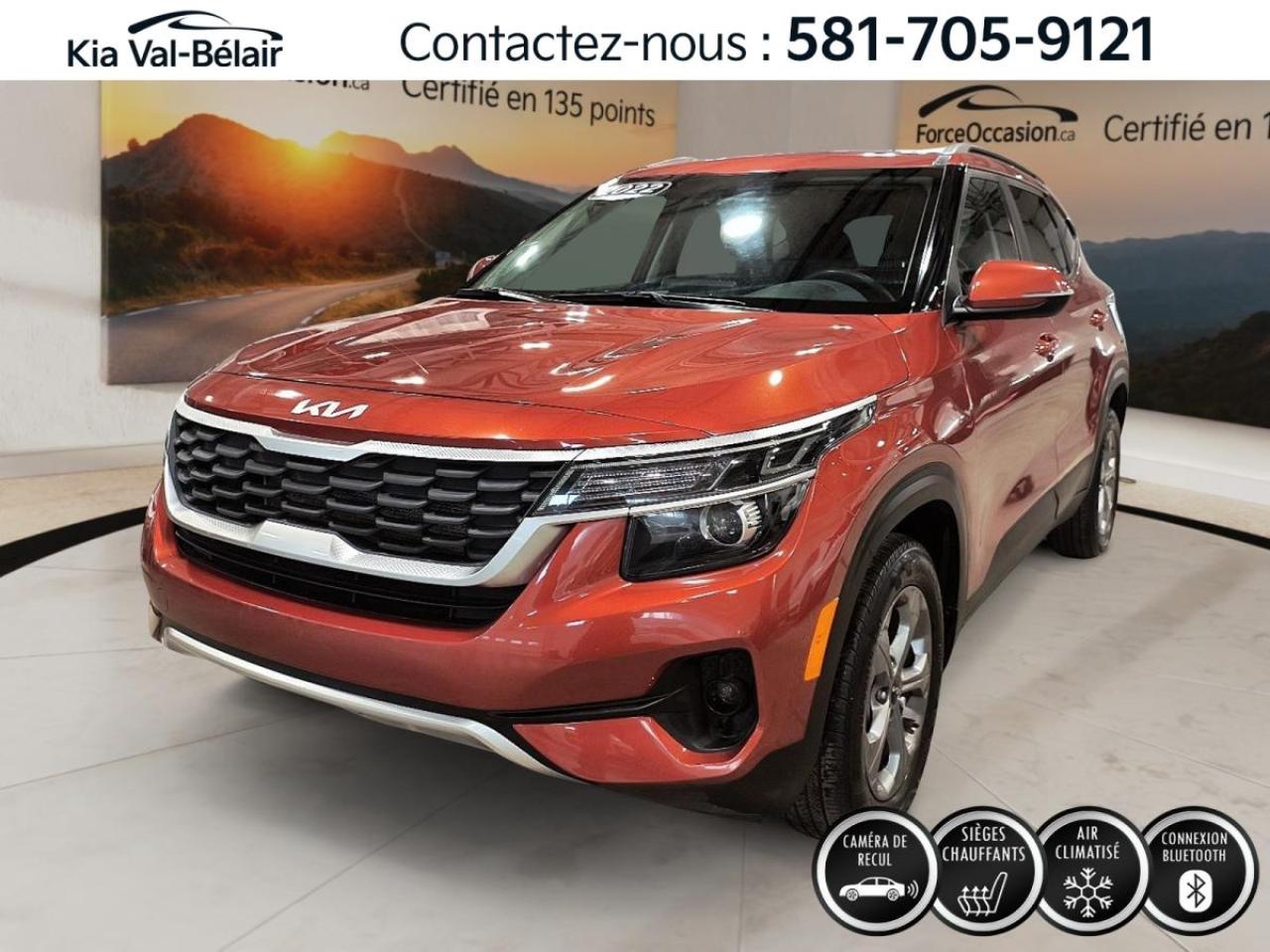 Used 2022 Kia Seltos LX *FWD *CRUISE *CAMERA *CARPLAY *SIEGES CHAUFF for sale in Québec, QC